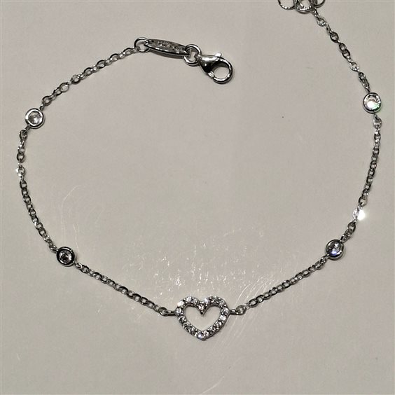 Bracciale Fanton Gioielli Donna BRACCIALI ORO in Oro bianco Cubic Zirconia BROR-192-52 - BROR-192-52